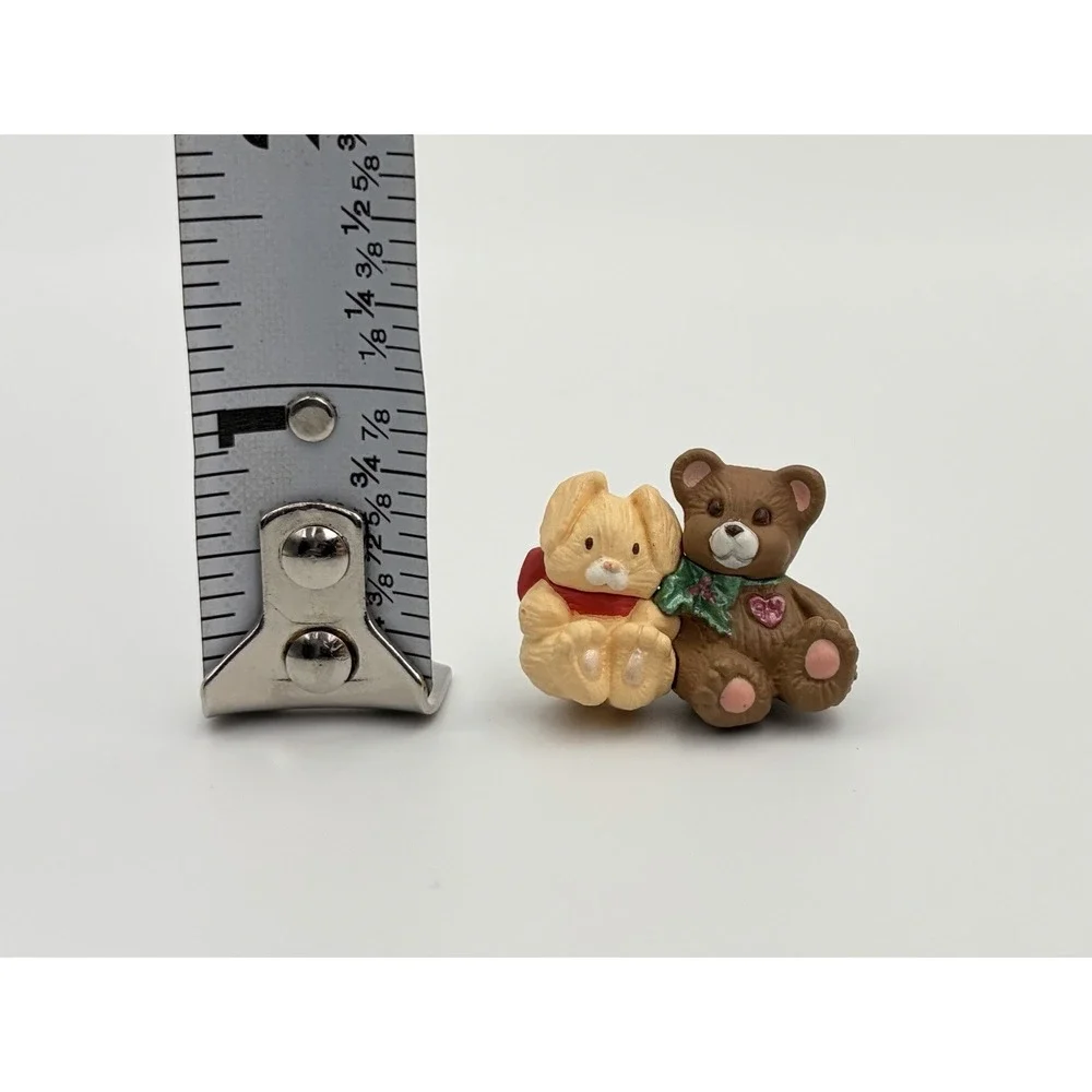 Hallmark Keepsake Ornament Friends Need Hugs Bear Bunny Miniature 1994 Vintage